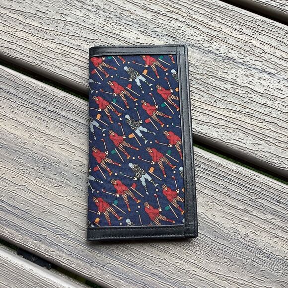 Buxton Golf Themed Note Pad Wallet Dallas Classic 1998 Leather 3.5x6.5" - Picture 4 of 4